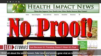 Fake News: Vitamin C Does NOT Slow Or Stop Coronavirus